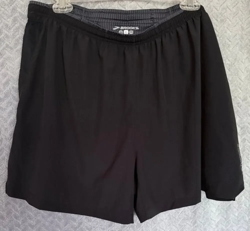 Brooks Speed DryLayer Shorts Sze XL Black Running Active Breathable Lightweight